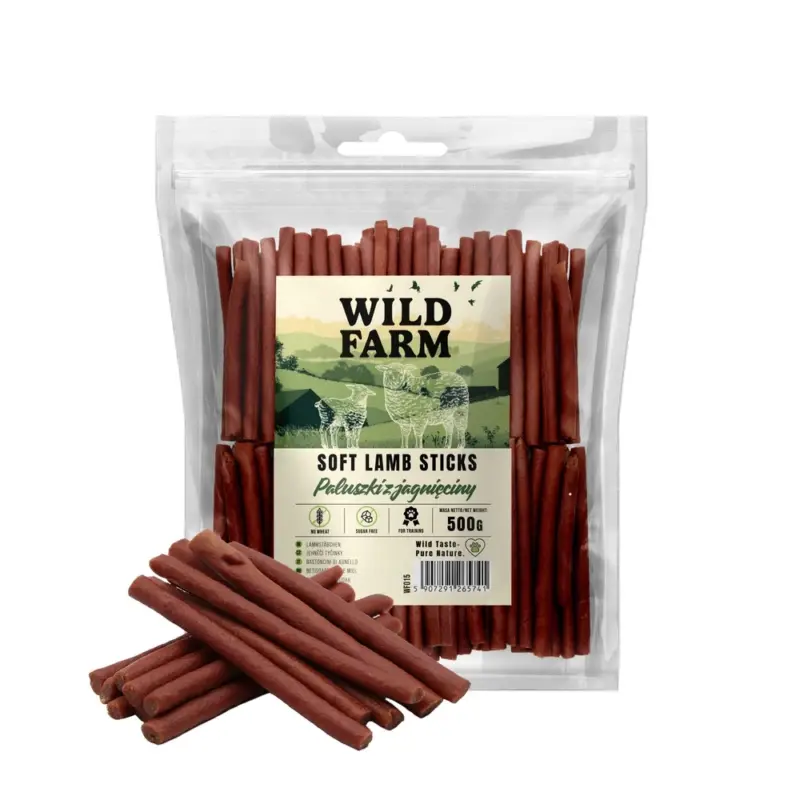 WILD FARM jehněčí tyčinky pro psy 500g Top Prodej