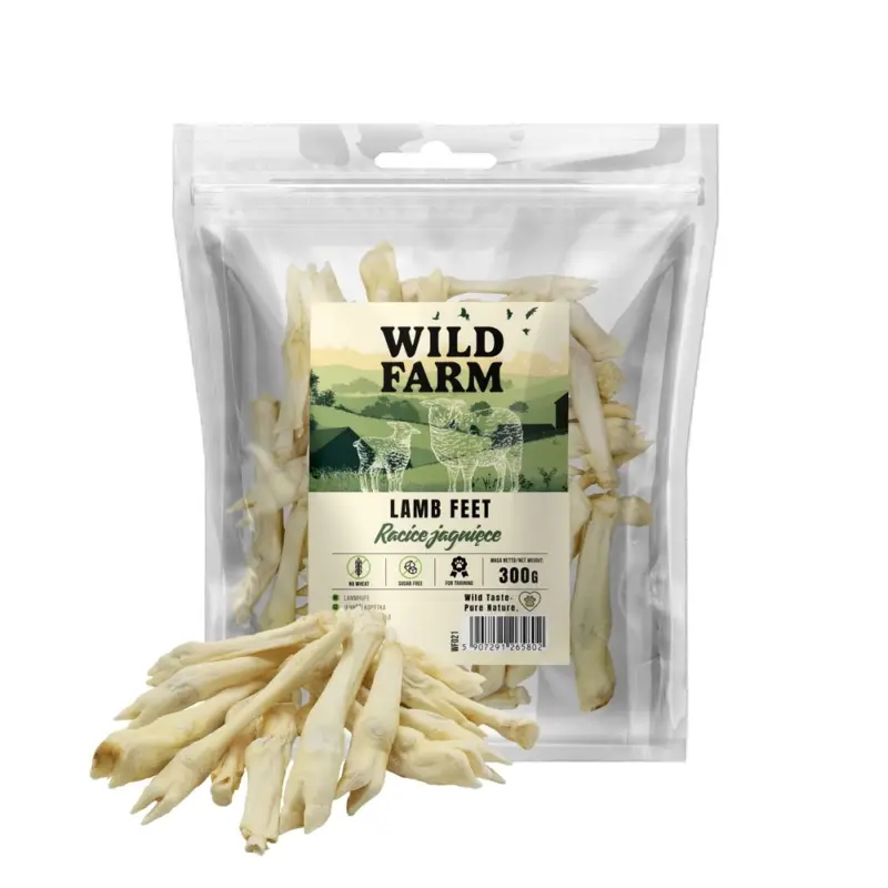 Hit Sezóny WILD FARM jehněčí kopýtka 300g pamlsky pro psy