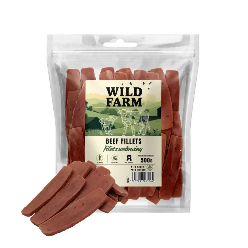 Originální WILD FARM hovězí filé 500g pamlsky pro psy