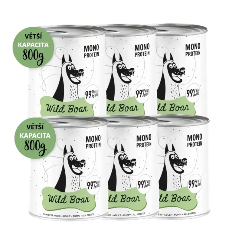 PEPE MONO PROTEIN Divoký kanec (divočák) 6x800g Nakupujte Hned