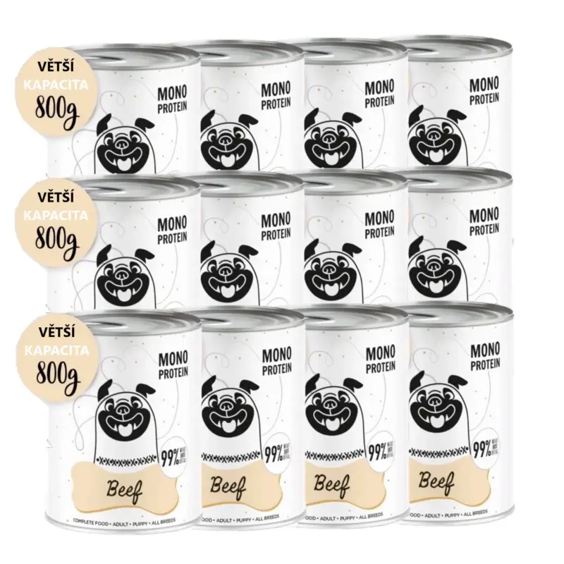 PEPE MONO PROTEIN Hovězí 12x800g Jen Po Omezenou Doba