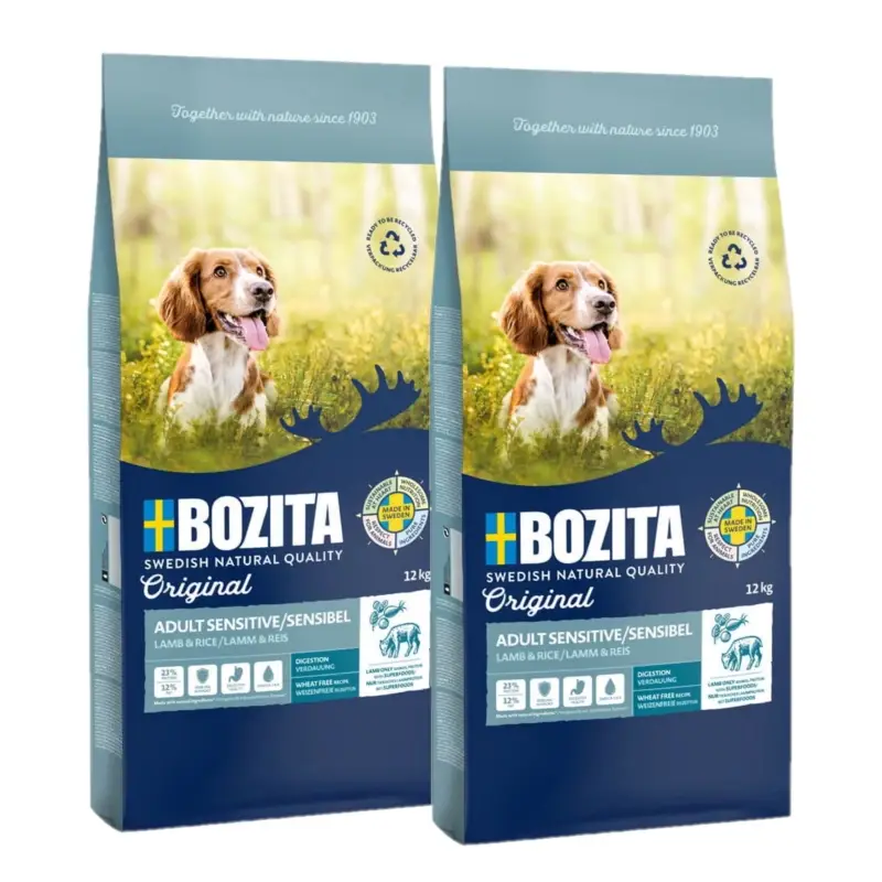 BOZITA Original Sensitive Digestion 2x12kg Novinka