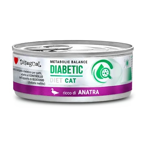 Disugual mokré krmivo pro kočky Veterinární DIABETIC Kachna (dospělá) 85 g Nízká Cena