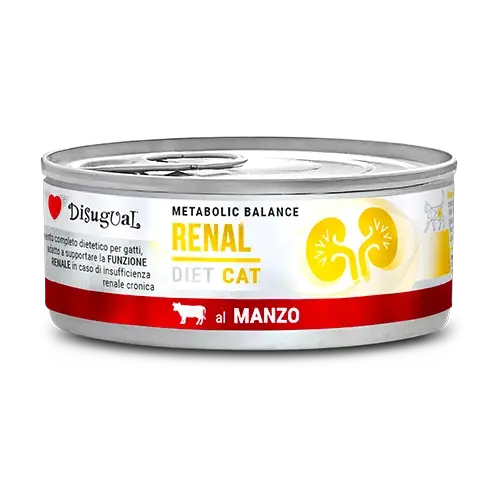 Disugual mokré krmivo pro kočky Veterinární RENAL Hovězí maso (dospělí) 85 g Expresní Doručení