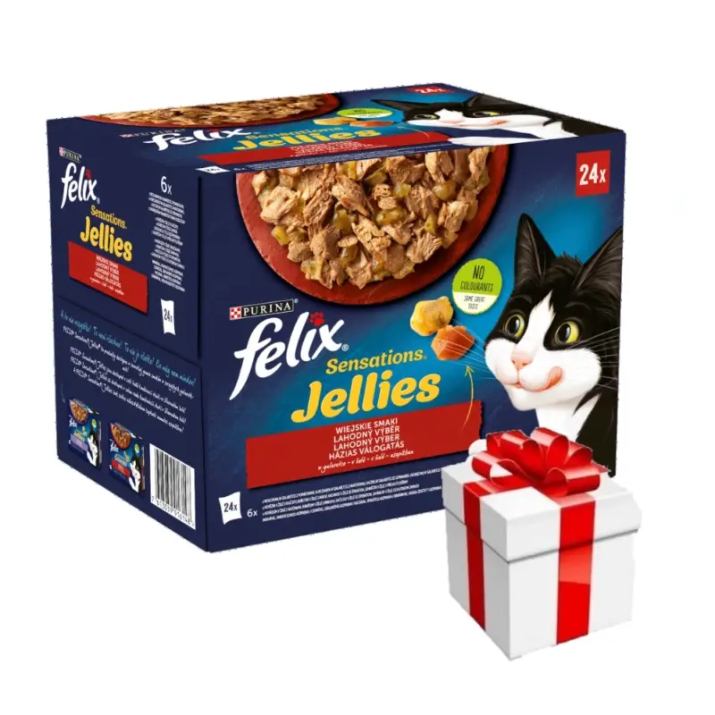 Expresní Doručení FELIX Sensations Countryside Delights v želé: 24x85g + překvapení pro kočku ZDARMA