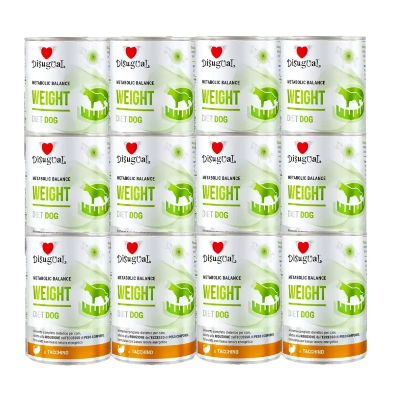 Disugual mokré krmivo pro psy Veterinární WEIGHT Krůta (dospělí) 12x400g Must-Have