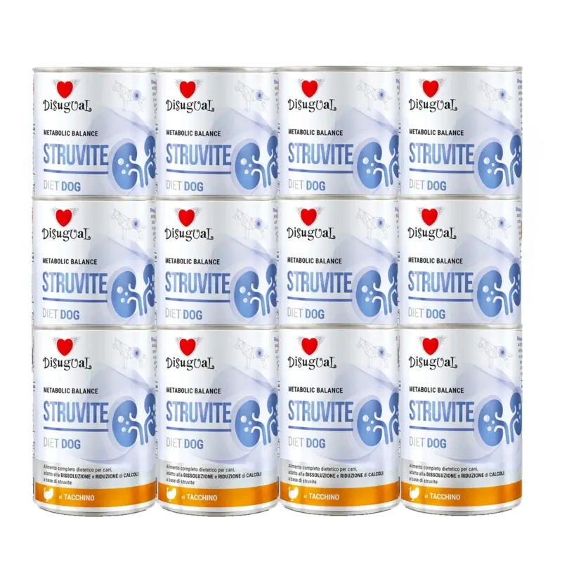 Levný Disugual mokré krmivo pro psy Veterinární STRUVITE Krůta (dospělí) 12x400g