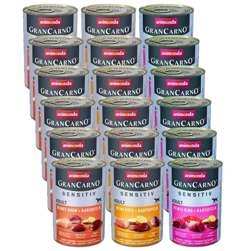 Odeslání Ihned ANIMONDA GranCarno Sensitiv Adult Dog Mix chutí 18x400g