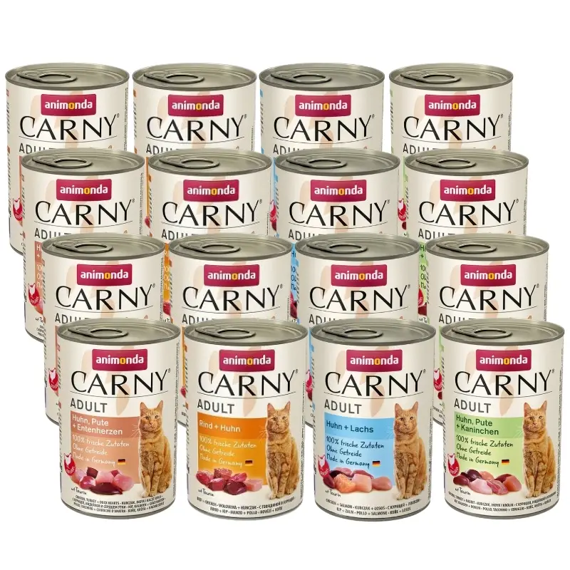 ANIMONDA Cat Carny Adult Mix příchutí 12x400g Nejprodávanější