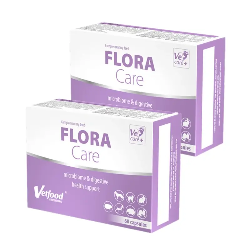 Vrácení Zdarma VETFOOD Flora Care 2x60 kapslí