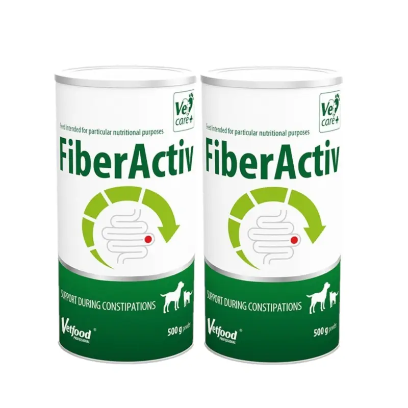 Omezená Nabídka VETFOOD FIBERActiv 2x500g