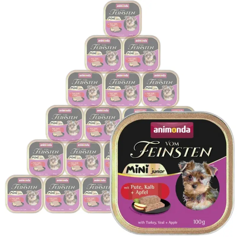 Akční Cena ANIMONDA Vom Feinsten mini junior krůtí/telecí/jablko 32x100g
