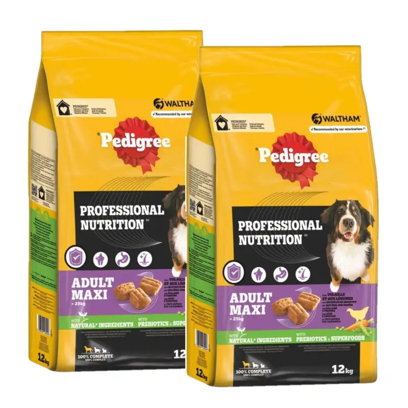 Horká Nabídka PEDIGREE Professional Nutrition suché krmivo s drůbeží pro psy 2x12kg