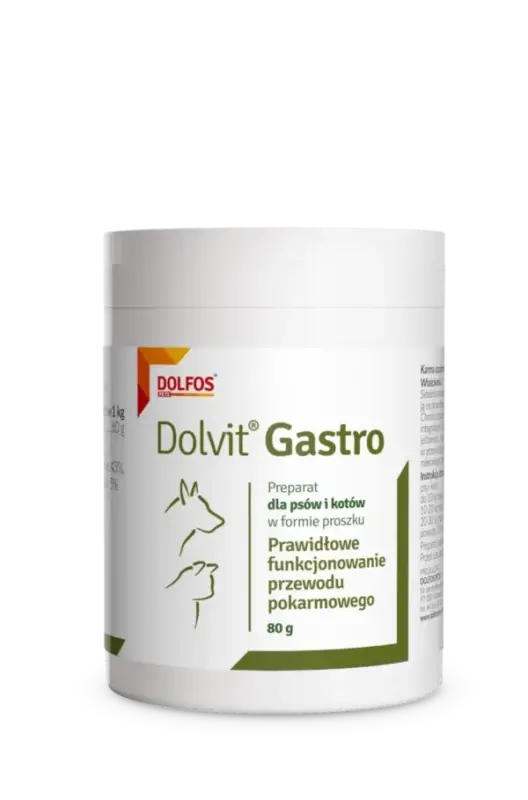 DOLFOS Dolvit gastro pro psy a kočky 80g Akce