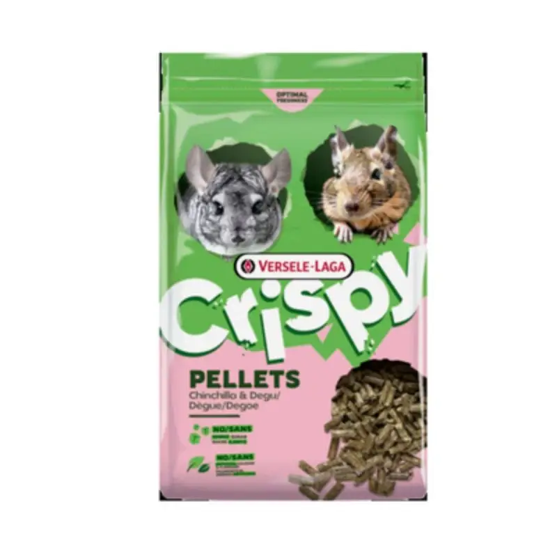 Zlevněný VERSELE-LAGA Crispy Pellets – Chinchilla & Degu 1 kg – granule pro činčily a degu