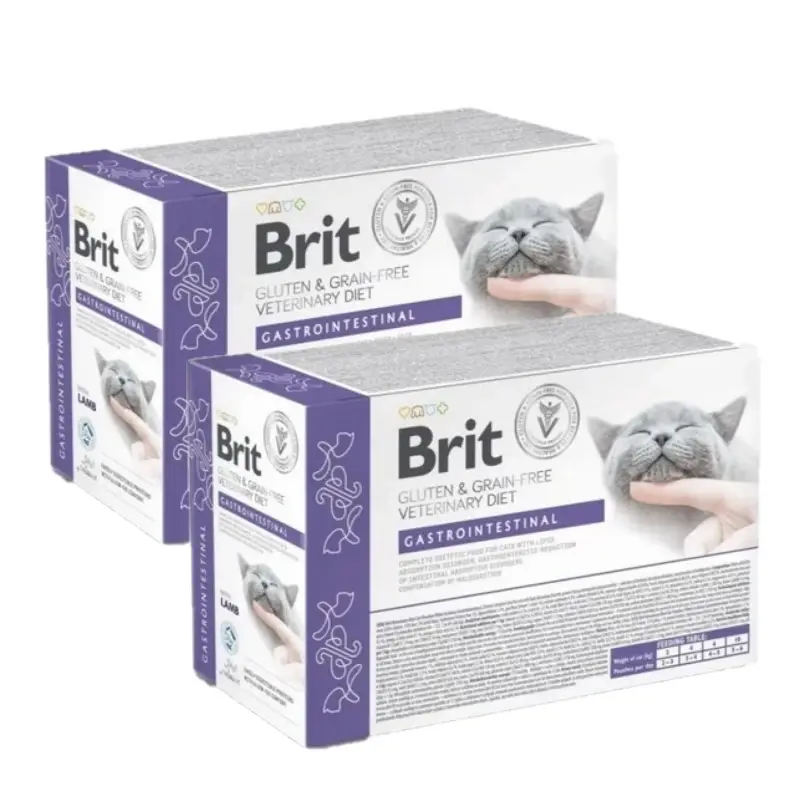 BRIT GF VET. CAT POUCH gastro 24 x 85 g Poslední Šance