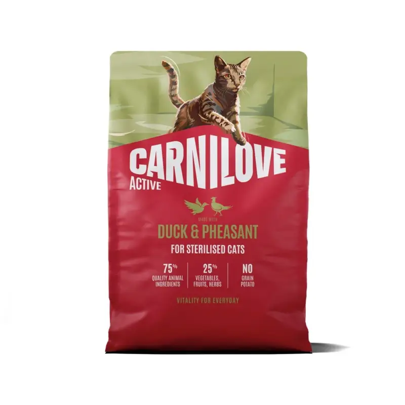 Objednat Nyní Carnilove Active Cat Duck & Pheasant pro sterilizované dospělé kočky 2 kg