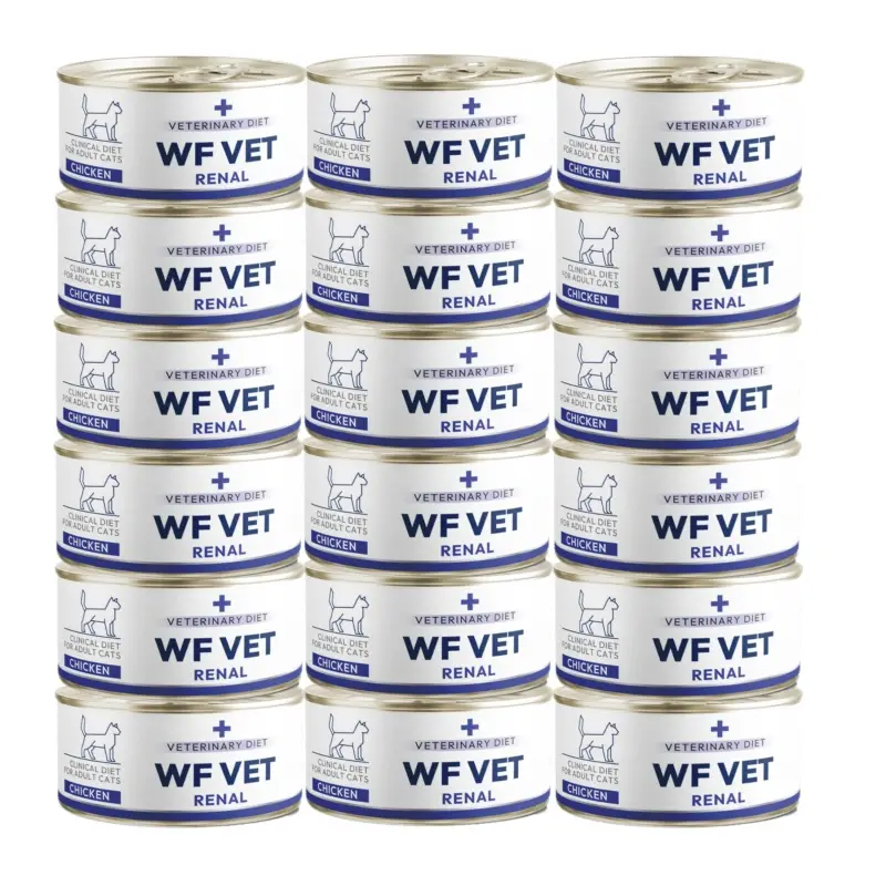 Vysoce Kvalitní WF VET Renal pro kočky – kuře 18x85g