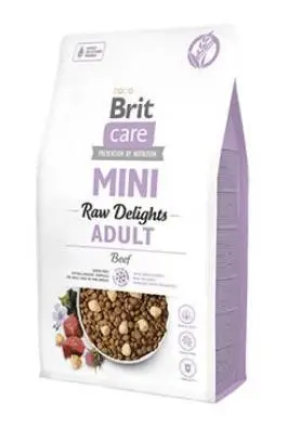 Brit Care Dog Mini FD Raw Delights Beef 2kg Dokud Zásoby Vydrží