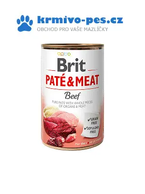 Brit Dog konzerva Paté & Meat Beef 400g Rychlé Dodání