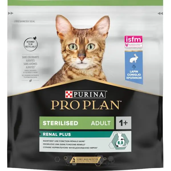 Vysoce Kvalitní ProPlan Cat Adult Sterilised Renal Plus králík 400g