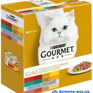 Gourmet Gold Multipack konzervy kočka kousky duš.a gril.8x85g Nízká Cena