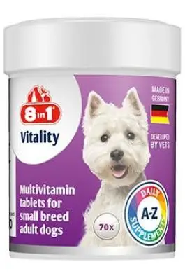 Odeslání Ihned Vitality Multivitamin 8in1 for Small Breeds 70tbl