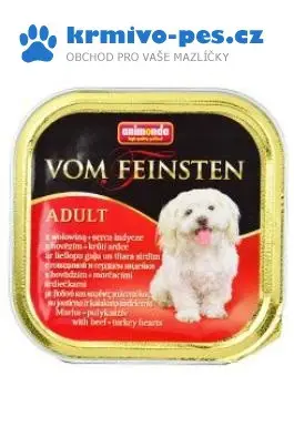 Časově Omezené Animonda paštika Classic hovězí a krůtí srdce pes 150g