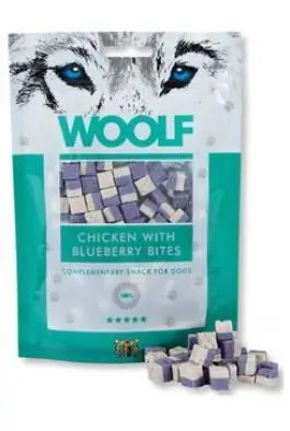 Poslední Šance WOOLF pochoutka chicken with Blueberry bites 100g