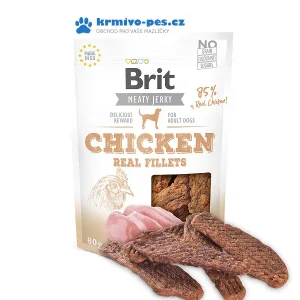Brit Jerky Chicken Fillets 200 g Akční Cena