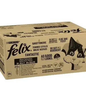 Felix cat kaps.-Fant.Multipack masový výběr v želé 80 x 85g Odeslání Ihned