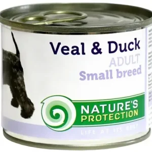 Poslední Šance Nature's Protection Dog konz.Small telecí/kachna 200g
