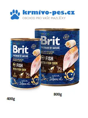 Brit Premium Dog by Nature konzerva Fish & Fish Skin 400g Sleva