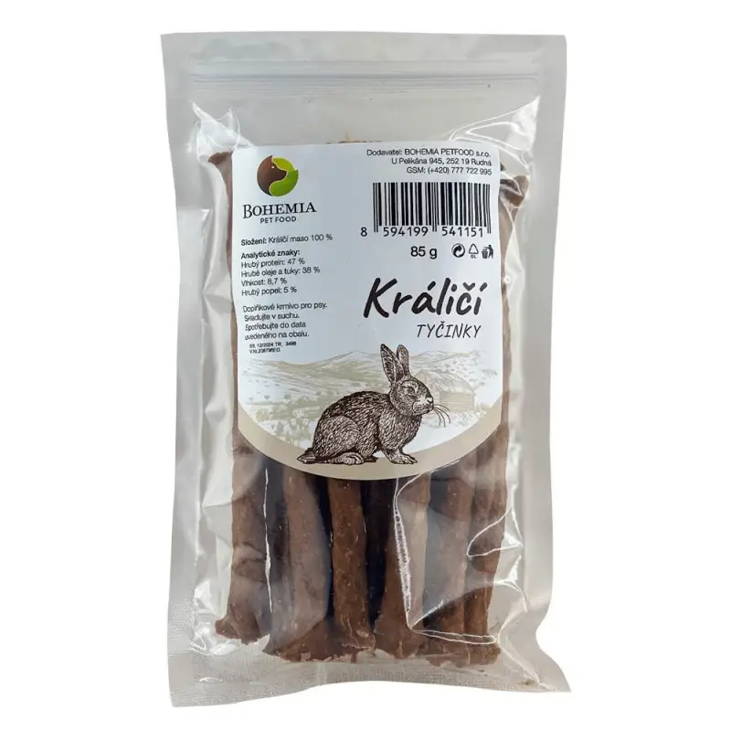 BOHEMIA TYČINKY Králičí 85g Jen Po Omezenou Doba