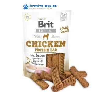 Brit Jerky Chicken with Insect Protein Bar 80g Oblíbený