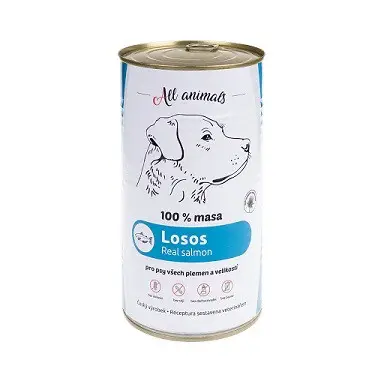 Nízká Cena All Animals DOG losos mletý 1200g