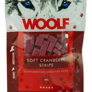 Vrácení Zdarma WOOLF pochoutka Soft Cranberry Strips 100g