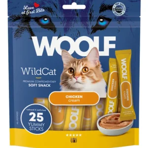 Finální Výprodej WOOLF WildCat Cream Regular Chicken 25x14g