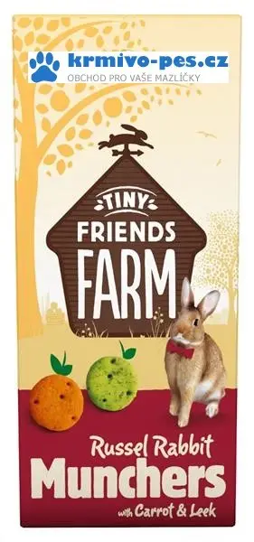 Cenová Bomba Supreme Tiny FARM Snack Russel Munchers - králík 120g