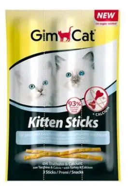 Nakupujte Hned Gimcat Sticks Kitten krocan+calcium 3ks