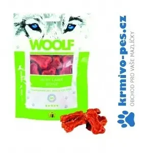 Značkový WOOLF pochoutka mini lamb bone 100g