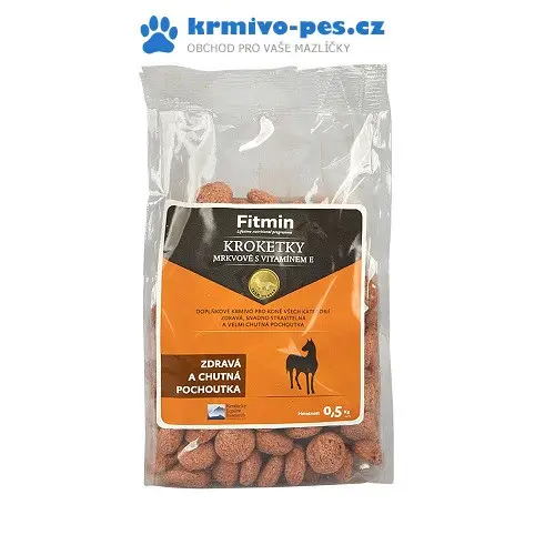 Výhodná Nabídka Fitmin HORSE KROKETKY mrkvové vitamín E 500g