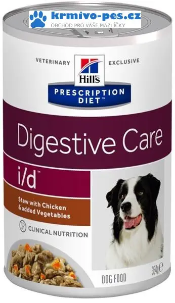 Originální Hill's Prescription Diet Canine Stew i/d with Chicken, Rice & Vegetables konzerva 354 g