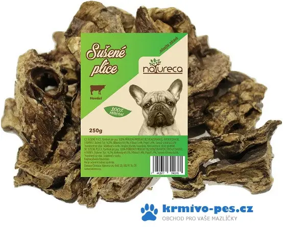 NATURECA pochoutka Hovězí plíce sušené 250g Sezónní Sleva