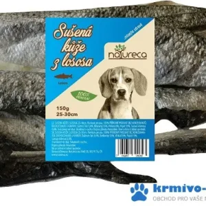 NATURECA pochoutka Losos kůže sušená 25-30cm 150g Vrácení Zdarma