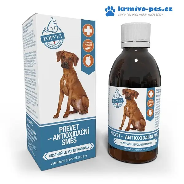 Pouze Dnes Prevet - antioxidační směs pro psy TOPVET 200ml