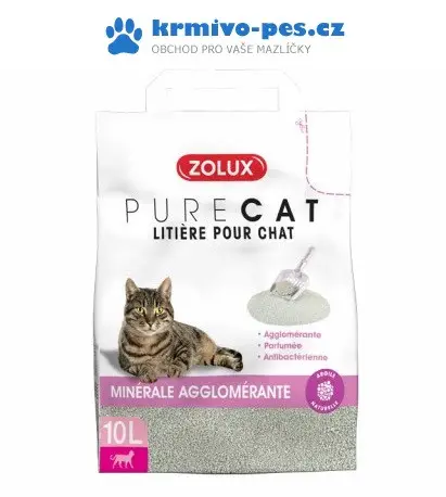 Vrácení Zdarma Podestýlka PURECAT antibacterial scent clump 10l Zolux