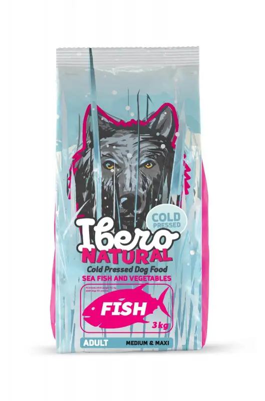 Ibero Cold Pressed Dog Adult Medium/Large Fish 12kg Pouze Dnes