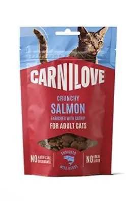 Carnilove Cat CRUNCHY Snack Salmon+Catnip 50g Jen Po Omezenou Doba