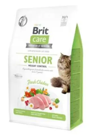 Akční Nabídka Brit Care Cat GF Senior Weight Control 2kg